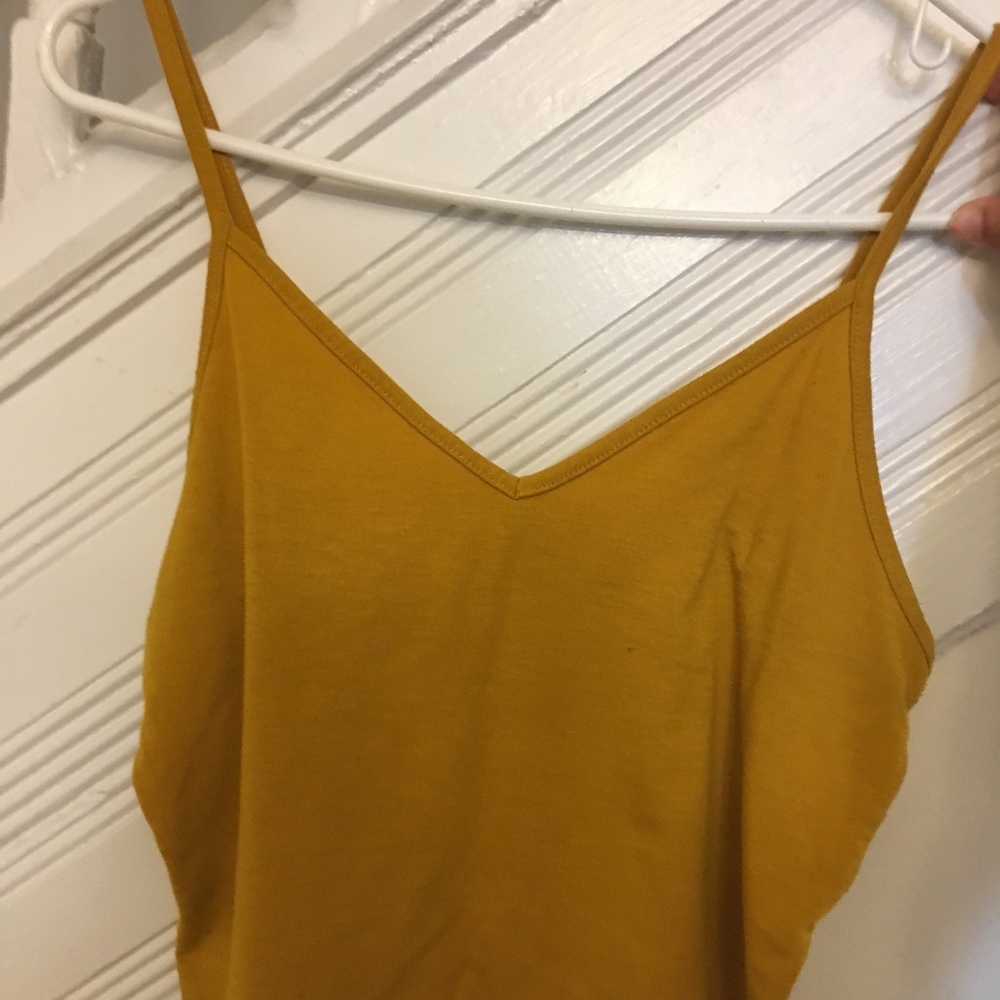 Mustard Yellow Crop Top